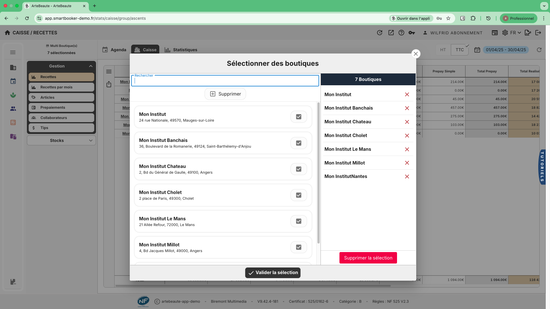 Gestion multi-boutique