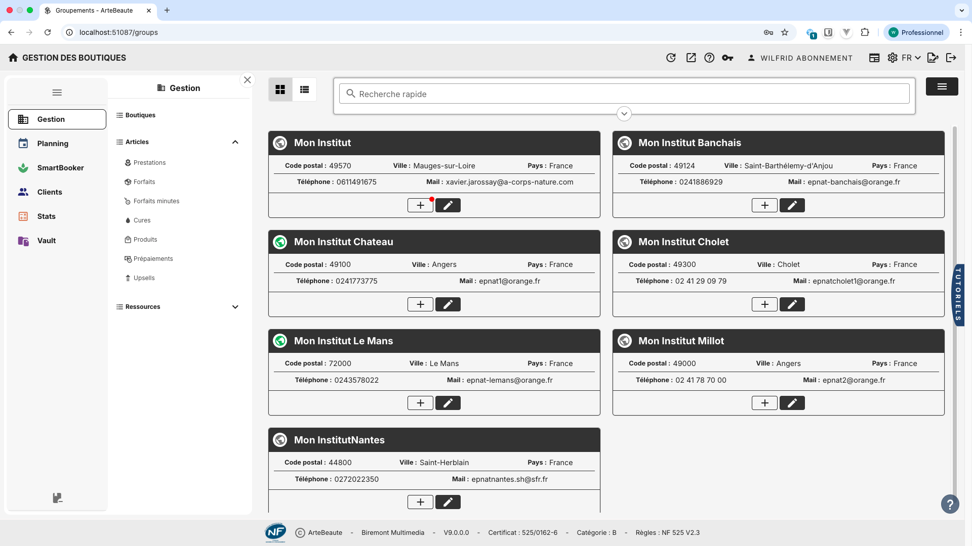 Une interface claire et moderne